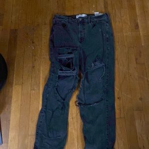 Hollister black ripped jeans